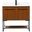 Sloane 36 Inch Single Bathroom Vanity In Teak With Backsplash