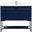 Sloane 40 Inch Single Bathroom Vanity In Blue With Backsplash