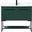 Sloane 40 Inch Single Bathroom Vanity In Green With Backsplash