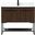 Sloane 40 Inch Single Bathroom Vanity In Walnut With Backsplash