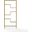 Sloane Etagere Bookcase In Gold