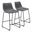 Smart Counter Stool Set of 2 In Charcoal