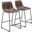 Smart Counter Stool Set of 2 In Vintage Espresso