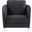 Sofia Black Velvet Modern Chic Accent Armchair