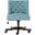 Soho Light Blue Tufted Linen Swivel Desk Chair