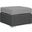 Sojourn Canvas Gray Outdoor Patio Sunbrella Ottoman