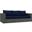 Sojourn Canvas Navy Outdoor Patio Sunbrella Sofa