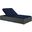 Sojourn Chocolate Navy Outdoor Patio Sunbrella Double Chaise