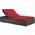 Sojourn Red Outdoor Patio Sunbrella Double Chaise