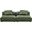 Solace 2-Piece Modular Corduroy Upholstered Sofa In Fern