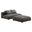 Solace Modular Upholstered Fabric Armless Loveseat and Ottoman Set In Charcoal