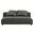 Solace Modular Upholstered Fabric Armless Loveseat In Charcoal