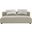 Solace Modular Upholstered Fabric Armless Loveseat In Linen