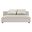 Solace Modular Upholstered Fabric Armless Loveseat In Salt