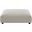 Solace Modular Upholstered Fabric Ottoman In Linen