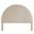 Solana Arched Performance Velvet Full Headboard In Almond