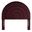 Solana Arched Performance Velvet Twin Headboard In Mulberry