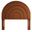 Solana Arched Performance Velvet Twin Headboard In Rust