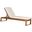 Solano Teak Brown and Beige Sunlounger
