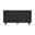 Solara 68 Inch Solid Wood 6-Drawer Dresser In Black
