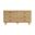 Solara 68 Inch Solid Wood 6-Drawer Dresser In Natural Oak