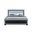 Soleil King Upholstered Bed In Charcoal