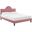 Soleil Performance Velvet King Bed In Dusty Rose