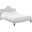 Soleil Performance Velvet Twin Bed In Light Gray