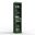 Solid Wood 16.5" Bathroom Storage Cabinet With Clear Glass Doors And Adjustable Shelves In Green