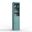 Solid Wood 16.5" Bathroom Storage Cabinet With Raised Panel Doors And Adjustable Shelves In Aqua