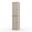 Solid Wood 16.5" Bathroom Storage Cabinet With Raised Panel Doors And Adjustable Shelves In Beige