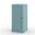 Solid Wood 16.5" Bathroom Storage Cabinet With Shaker Door And Adjustable Shelves In Aqua