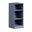Solid Wood 16.5" Modular Cabinet With Adjustable Shelves In Antique Blue