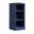 Solid Wood 16.5" Modular Cabinet With Adjustable Shelves In Navy Blue