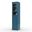 Solid Wood 16.5" Pantry Cabinet With Clear Glass And Shaker Doors In Black