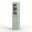Solid Wood 16.5" Pantry Cabinet With Raised Panel And Frosted Glass Doors In Sage