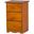 Solid Wood 3-Drawer Nightstand In Honey Pine