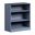 Solid Wood 3-Shelf Bookcase With Adjustable Shelves In Antique Blue