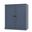 Solid Wood 3-Shelf Bookcase With Raised Panel Doors And Adjustable Shelves In Antique Blue