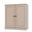 Solid Wood 3-Shelf Bookcase With Raised Panel Doors And Adjustable Shelves In Beige