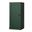 Solid Wood 3-Shelf Bookcase With Shaker Door And Adjustable Shelves In Green