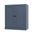 Solid Wood 3-Shelf Bookcase With Shaker Doors And Adjustable Shelves In Antique Blue