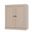 Solid Wood 3-Shelf Bookcase With Shaker Doors And Adjustable Shelves In Beige