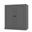 Solid Wood 3-Shelf Bookcase With Shaker Doors And Adjustable Shelves In Gray
