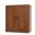 Solid Wood 3-Shelf Bookcase With Shaker Doors And Adjustable Shelves In Mocha
