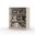Solid Wood 32" Bathroom Storage Cabinet With Adjustable Shelves In Beige