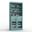 Solid Wood 32" Bathroom Storage Cabinet With Clear Glass Doors And 2-Drawers In Aqua