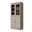32 Inch Pantry Cabinet with Shaker and Clear Glass Doors In Beige
