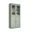 Solid Wood 32" Pantry Cabinet With Frosted Glass And Shaker Doors In Sage