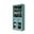 Solid Wood 32" Pantry Cabinet With Frosted Glass Doors And 2-Drawers In Aqua